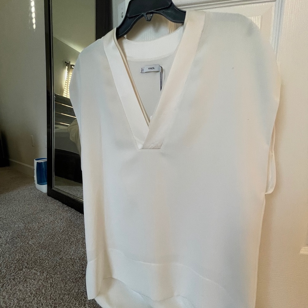 Vince cream shirt